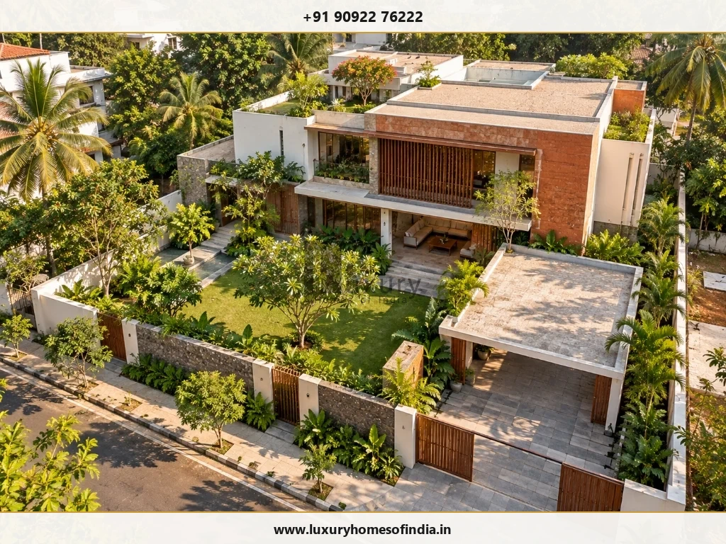 South Indian residential site with orientation, access and landscape relationships