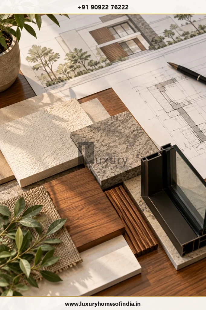 Architectural material and drawing coordination for a design-ready residence in Chennai