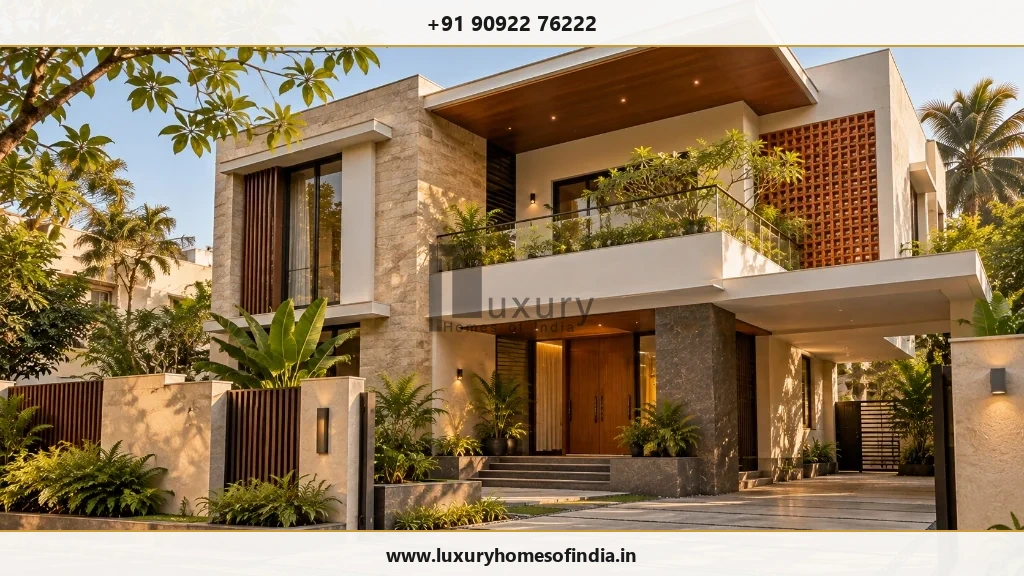 Contemporary Chennai villa illustrating luxury construction planning