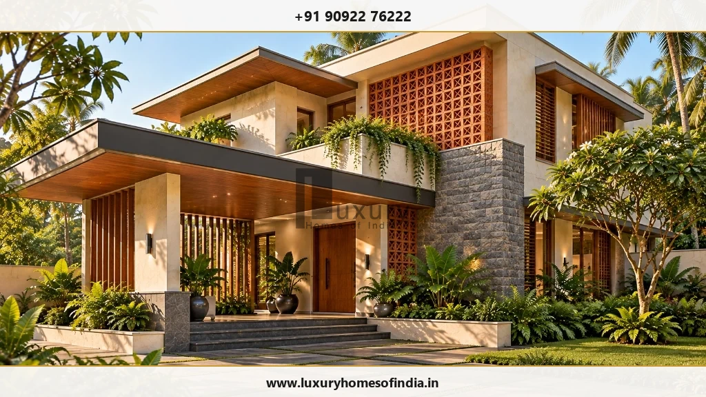 Contemporary South Indian luxury home introducing personalised residential design in Chennai