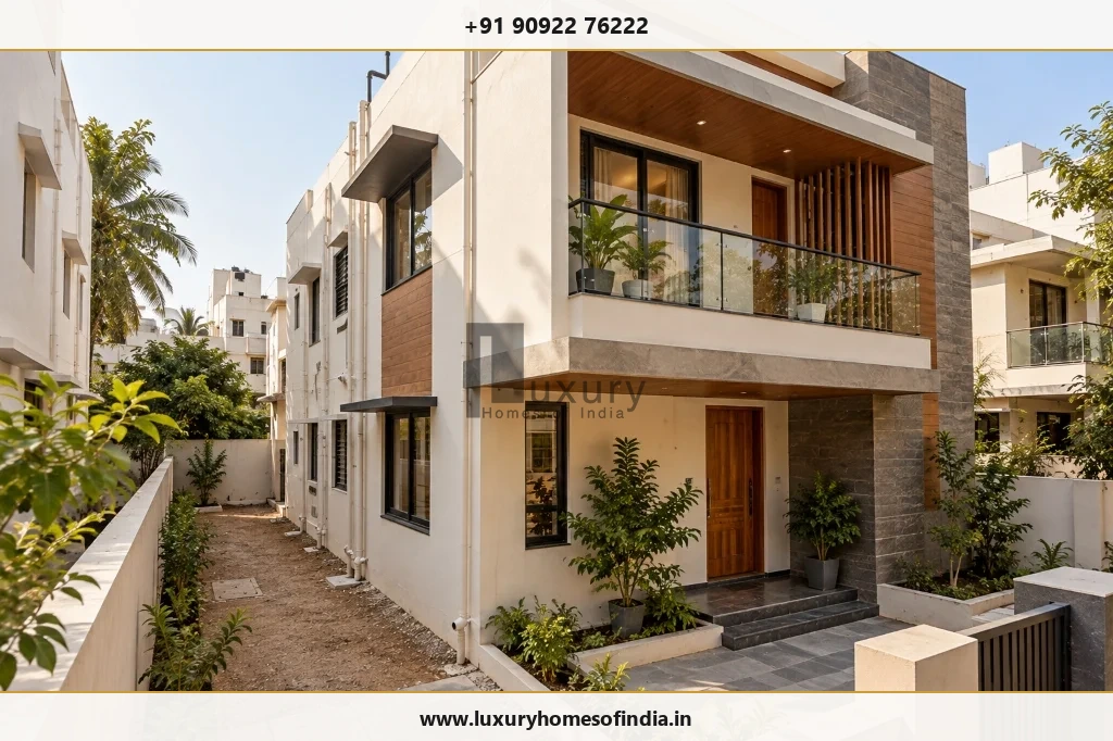 Residential architecture shaped by setbacks, height and permitted floor area in Tamil Nadu