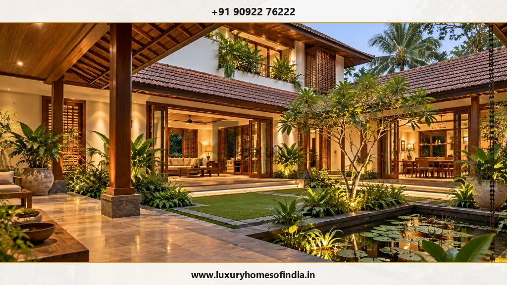 Kerala-inspired courtyard residence at handover stage