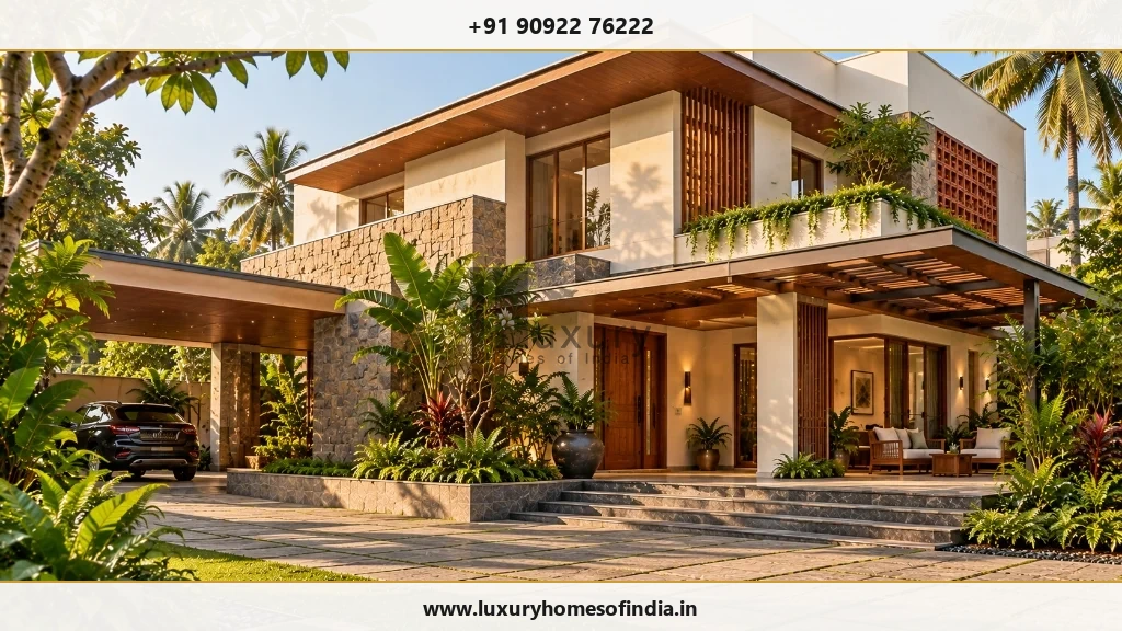Contemporary South Indian villa illustrating premium home planning in Chennai