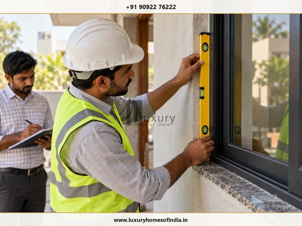 Residential construction inspection focused on workmanship, material storage and documented quality checks
