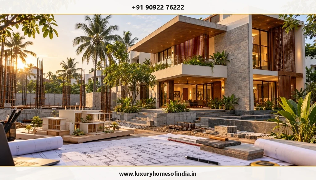 Site information, architectural plans and structural coordination for a Chennai luxury residence