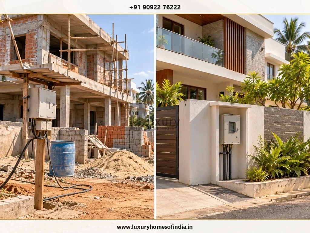 Temporary construction supply versus permanent domestic service